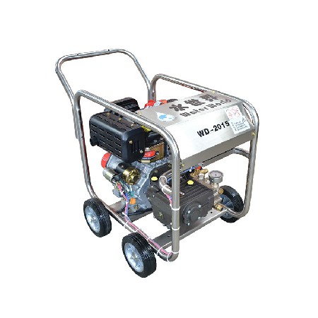 Mobile diesel sculpture, Plaza renovation high pressure cleaning machine